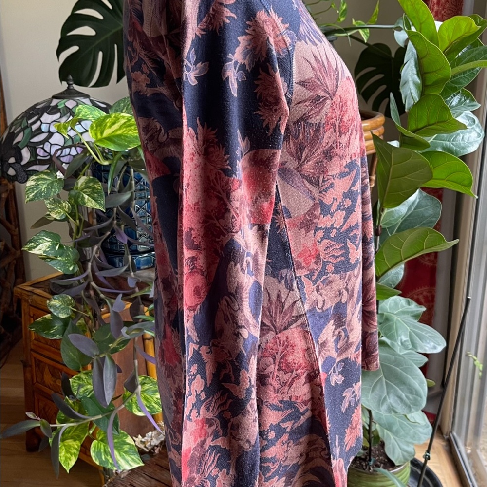 SOFT SURROUNDINGS Floral Very Soft Tunic Top Sz S - Picture 8 of 13
